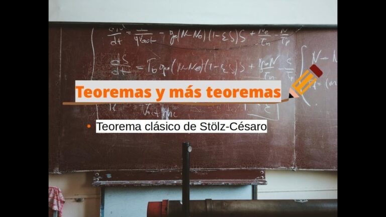 Descubre el Teorema Stolz-Cesaro: La clave para resolver l&iacute;mites infinitos