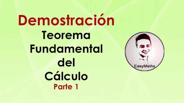 Demostración del Teorema Fundamental del Cálculo Integral: ¡Descubre la clave!